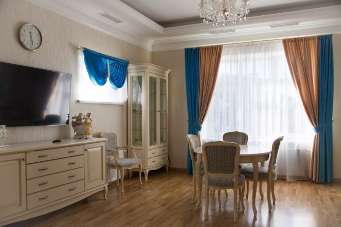 blue-gold curtains