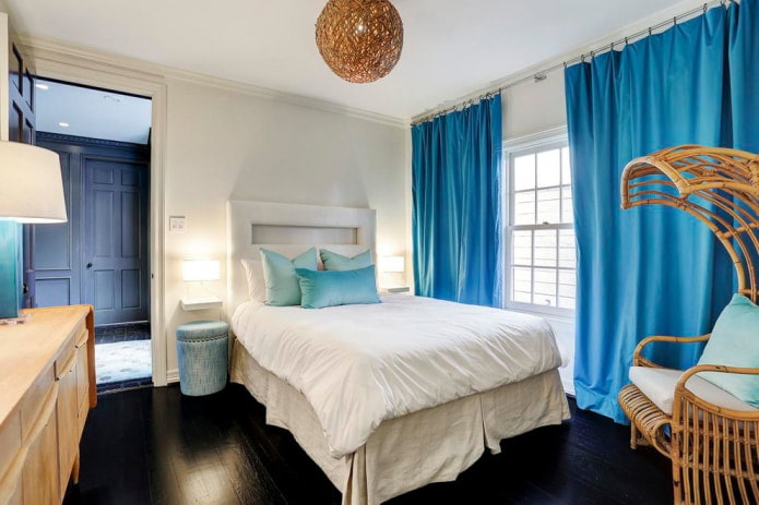 Satin curtains