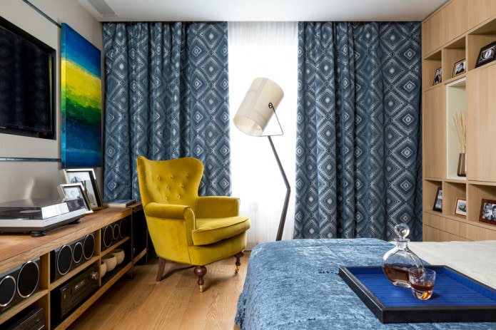 curtains with a pattern