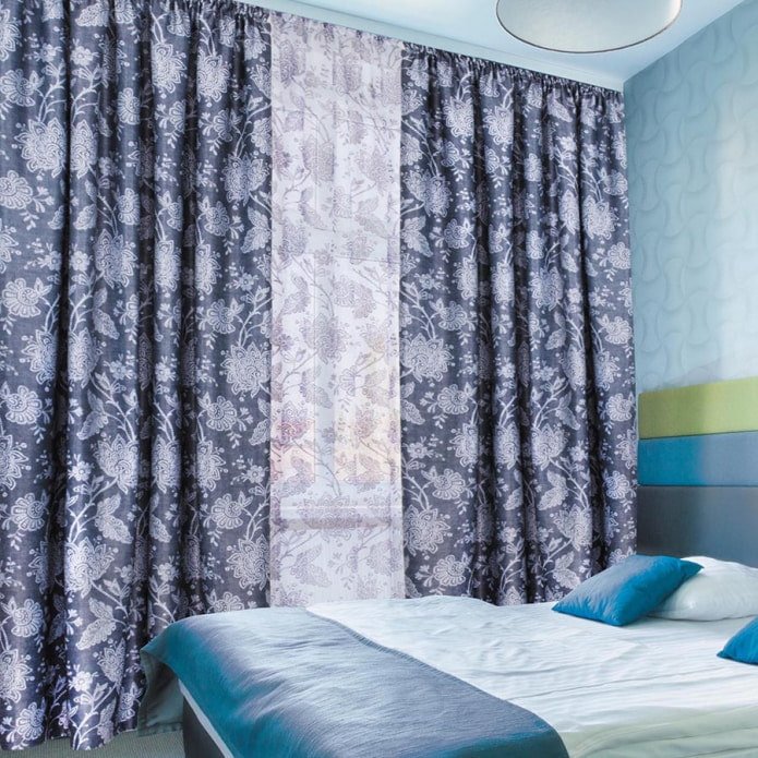 curtains with a floral print