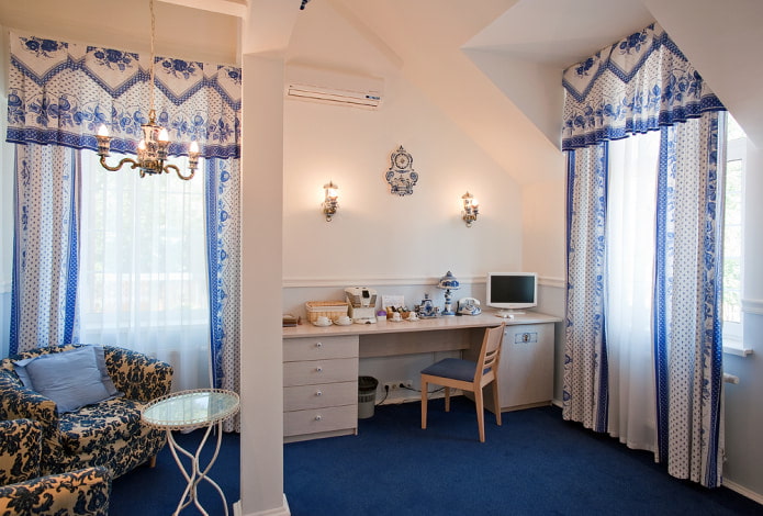 curtains with a pattern