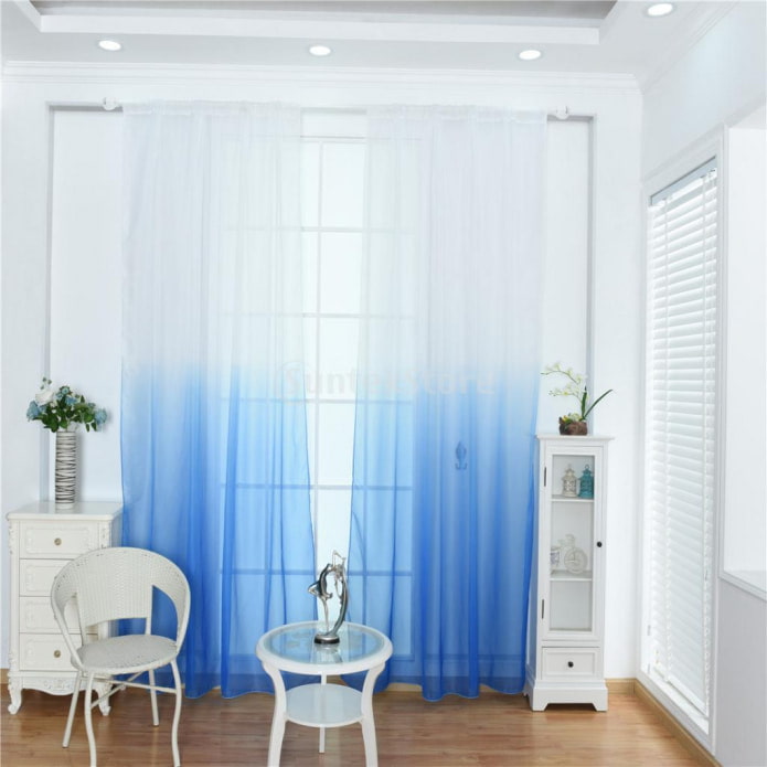 gradient on curtains