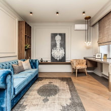 How to use a blue sofa in the interior?-0