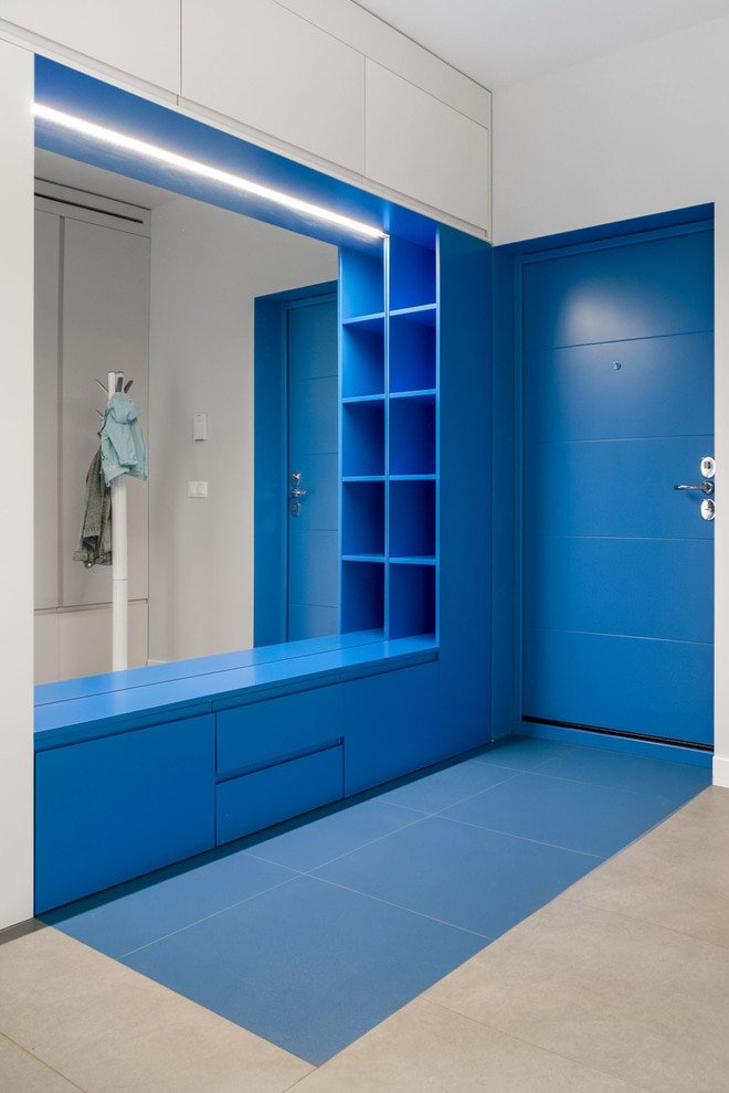 blue doors
