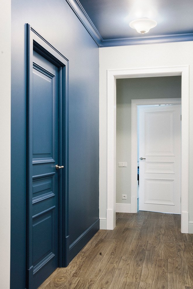 blue doors