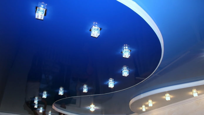 blue stretch ceiling