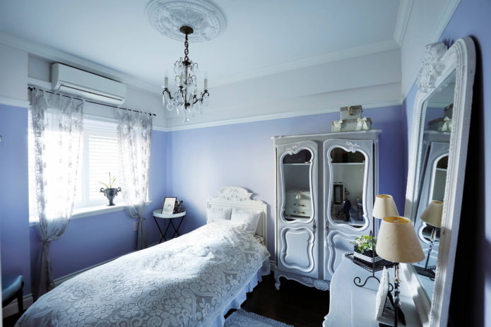 Baroque style chandelier and floor lamps
