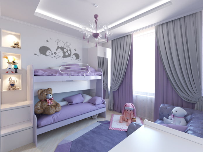 lilac-white room