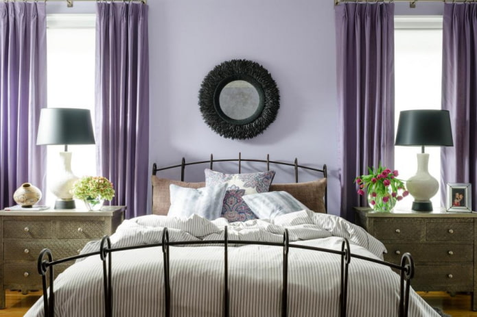 lilac taffeta curtains