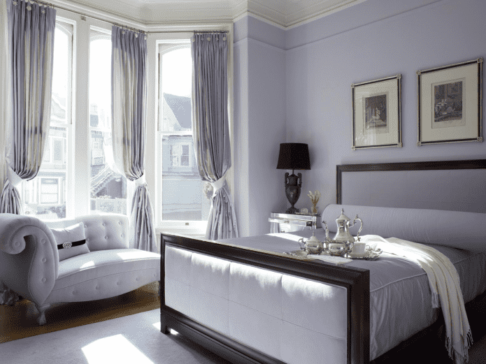 lilac curtains with grabs
