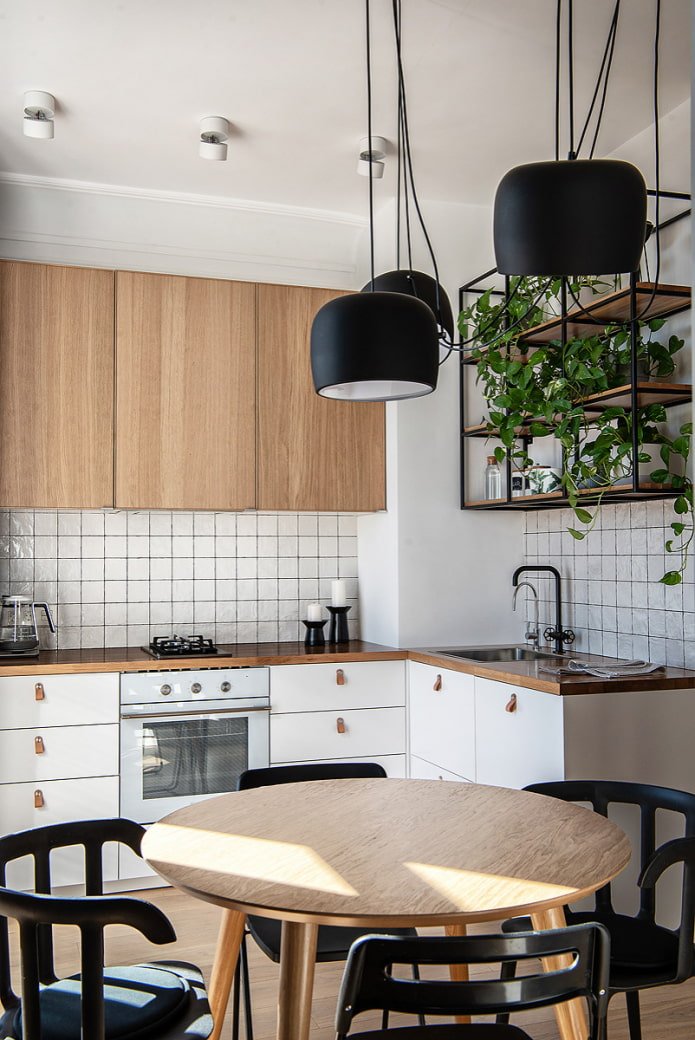White, green and wood