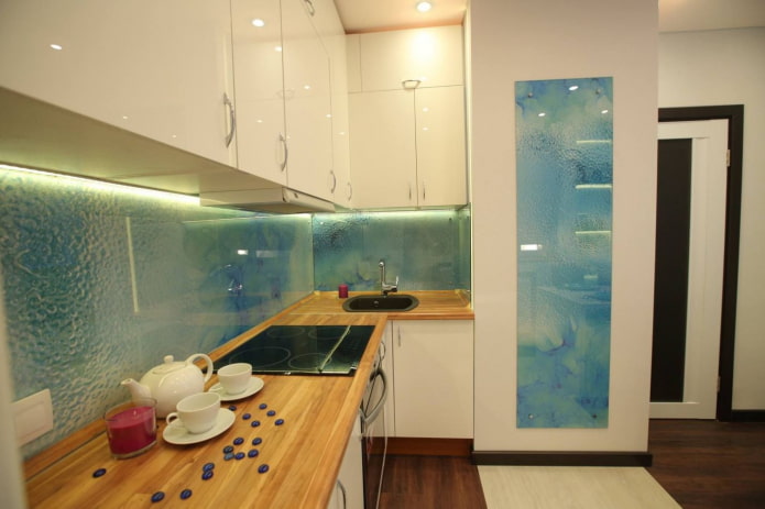 skinali with the effect of fogged glass