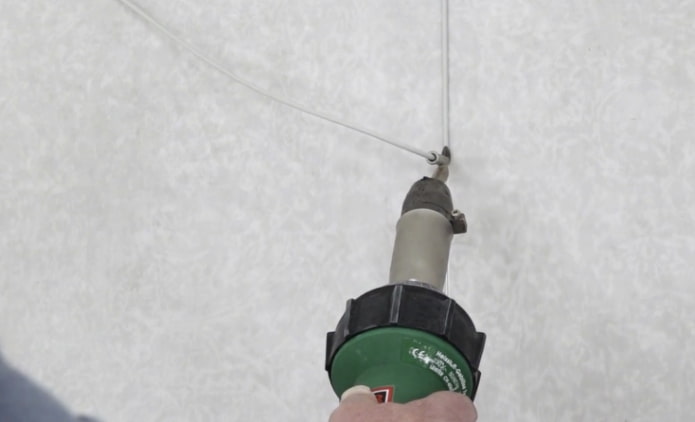 gluing the cord
