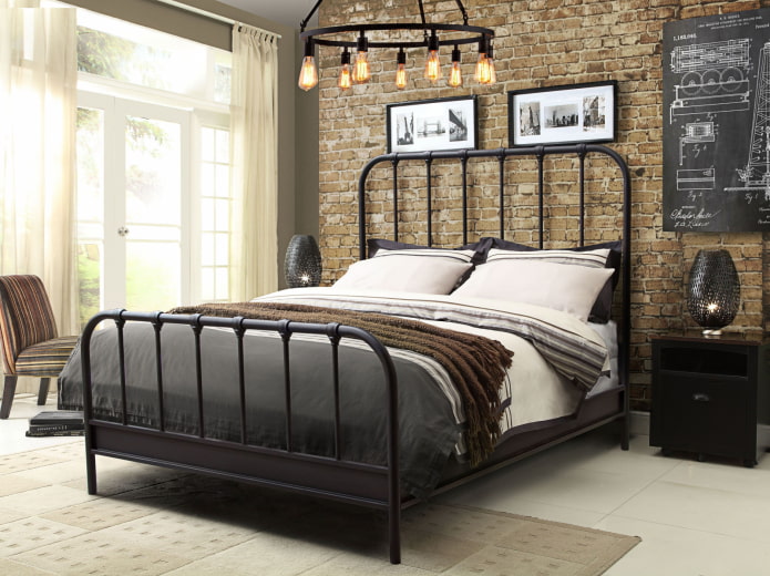 metal loft bed