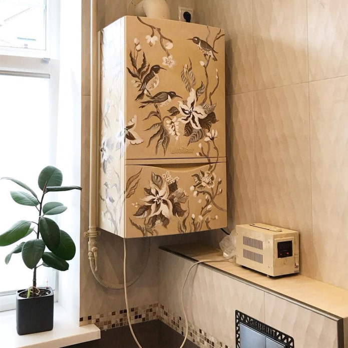 paint a gas boiler
