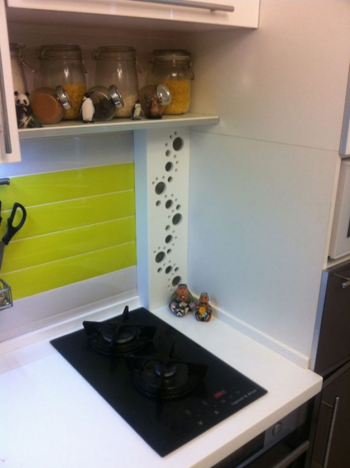 hide pipes in the kitchen
