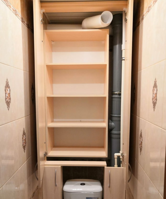 Plumbing cabinet