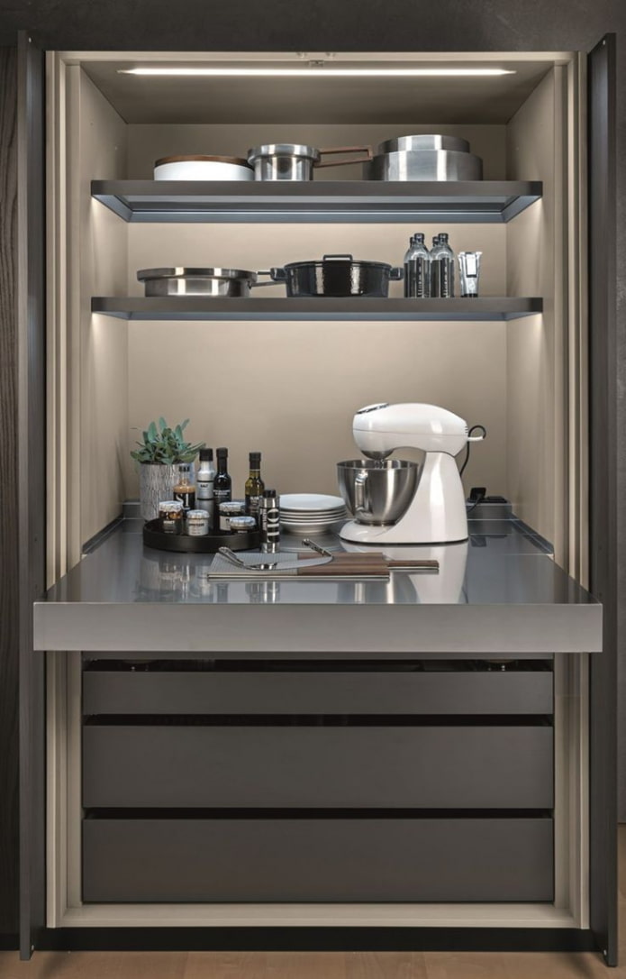 thick countertop in the kitchen
