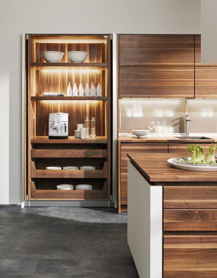 partially invisible kitchen