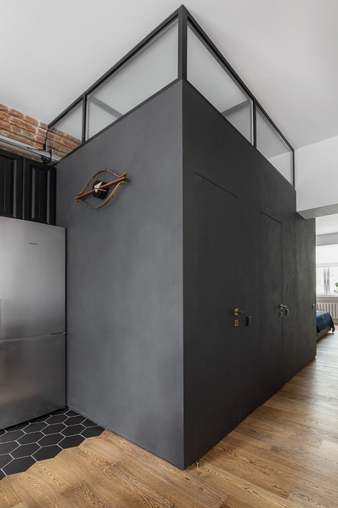 black hidden doors
