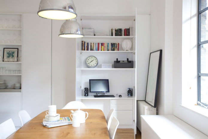 Mini-office in the kitchen