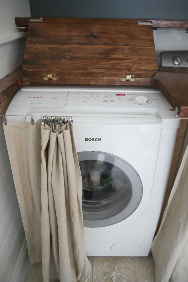 Washing machine under the countertop