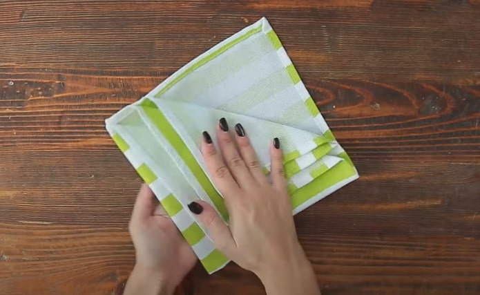 turn over the napkin