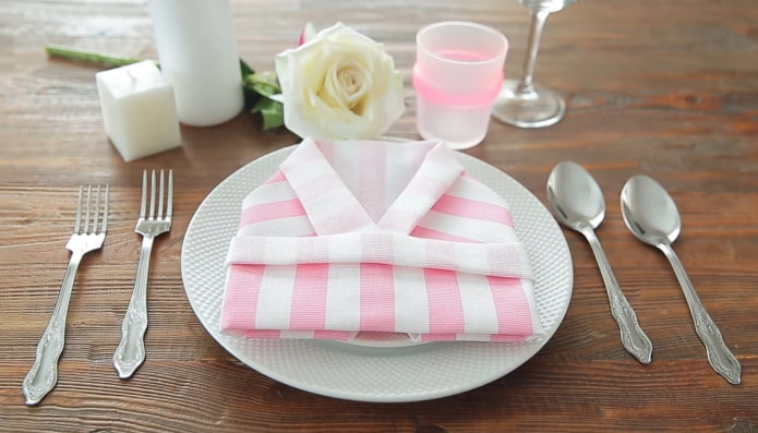 Napkin for a festive table