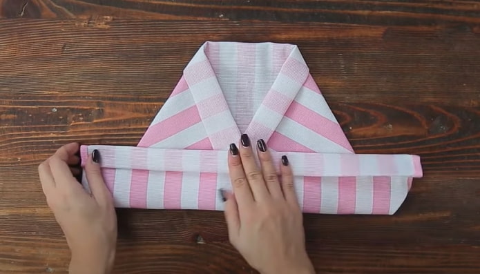 fold the top corner