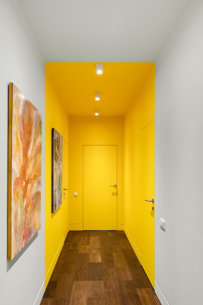doors and floors of opposite colors in the interior