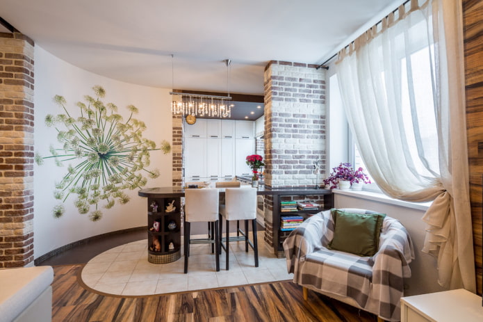 laminate and tiles in the kitchen
