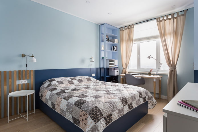 Curtains to match the elements on the bedspread