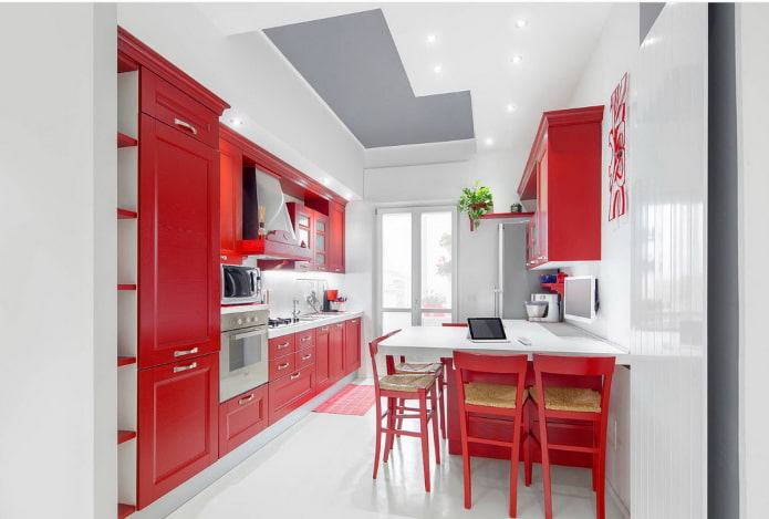 combination of red