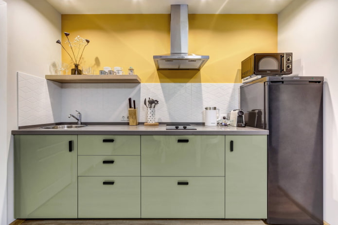 kitchen in muted tones