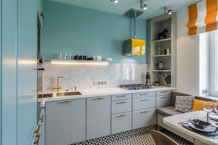 white kitchen countertop