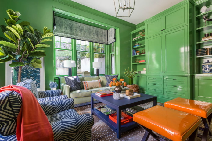 a bright living room 