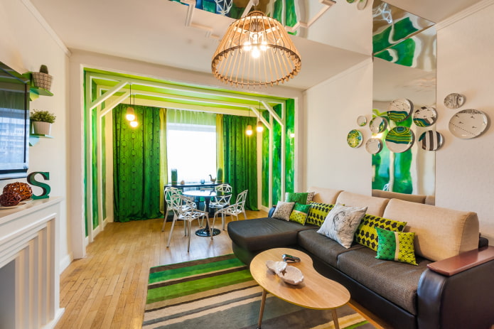 green in the interior