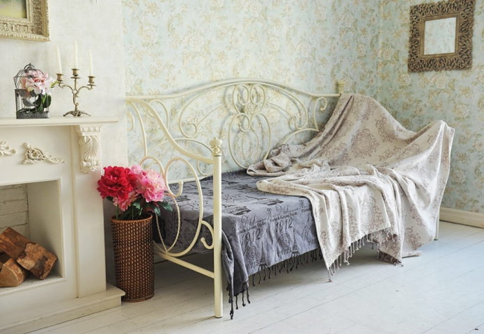 wrought-iron sofa in the interior