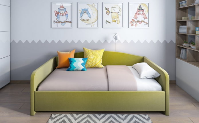 one and a half sofa in the interior