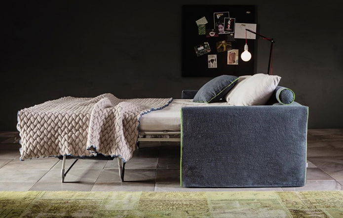 French folding sofa in the interior