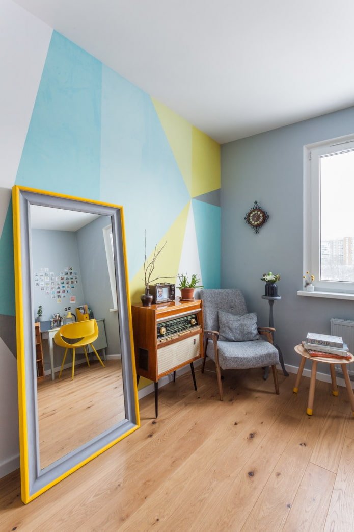 Soviet armchair in a bright interior