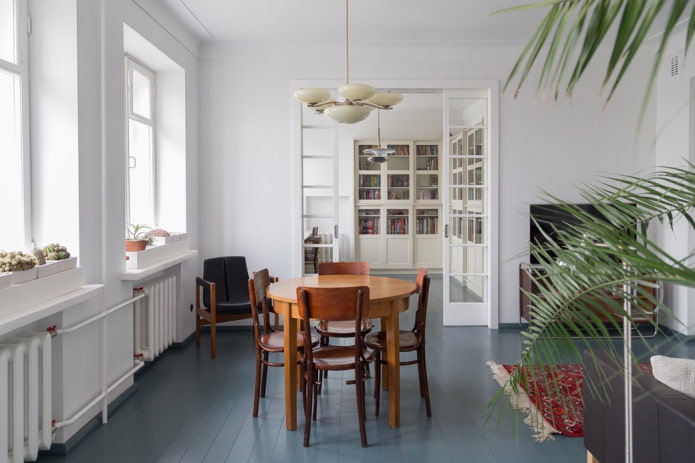 Soviet oak table