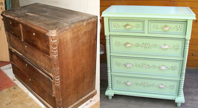 Chest of drawers restoration
