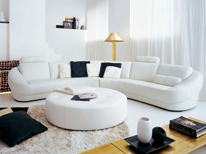 Sofa with ottoman