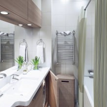 Modern design of a two-room apartment of 52 meters for a family with two children-0