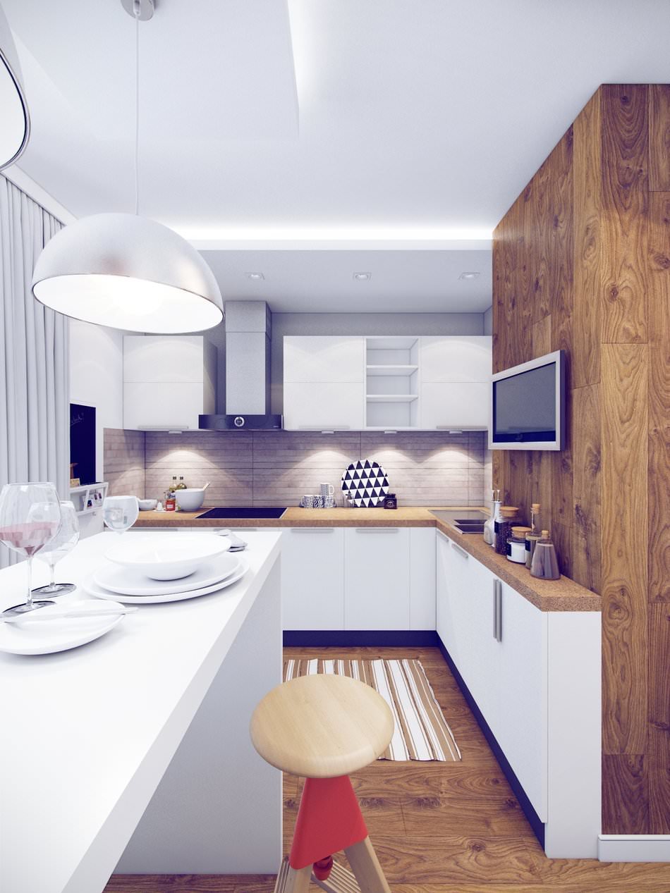 kitchen in a two-room apartment