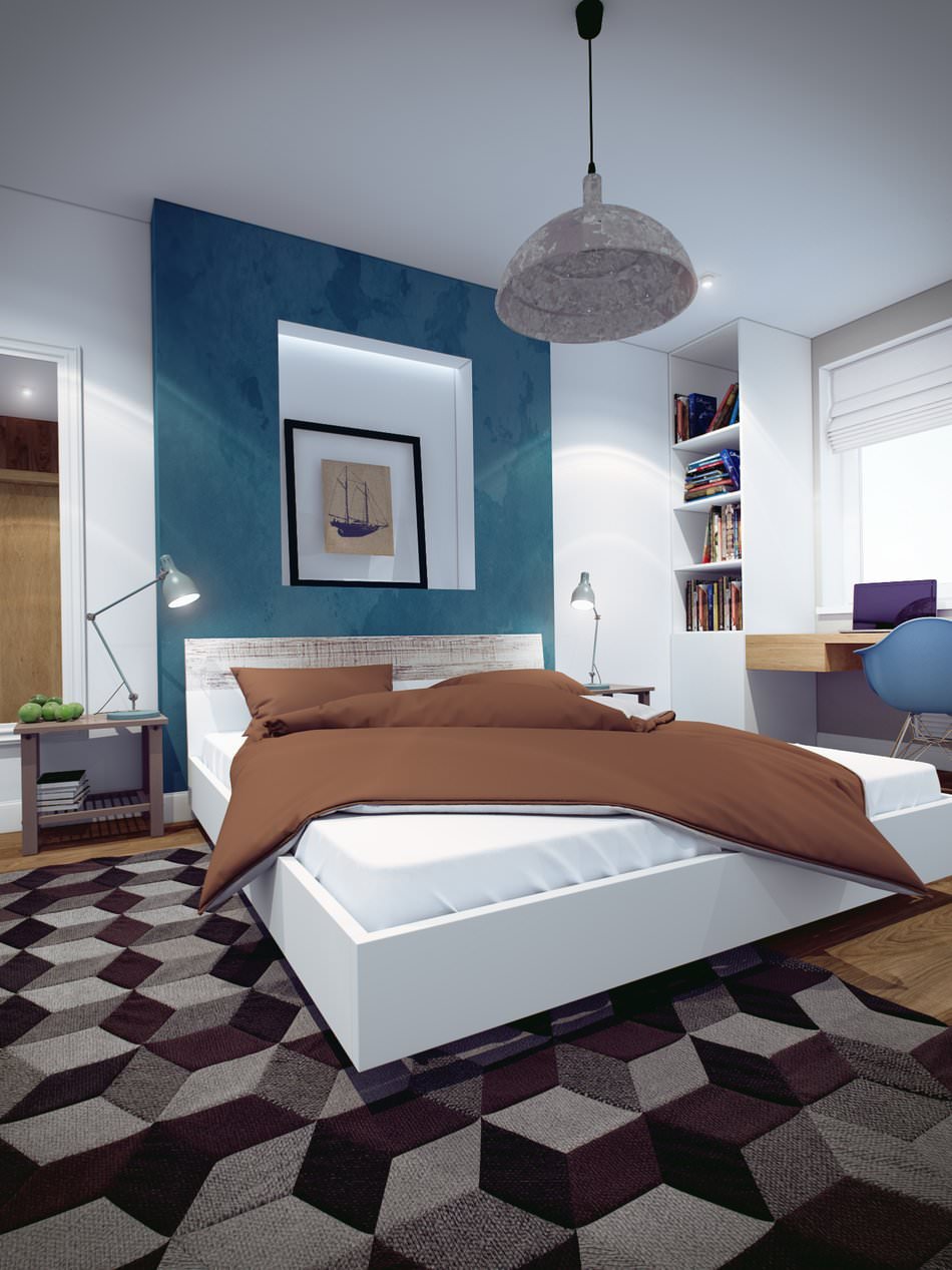 bedroom in a two-room apartment