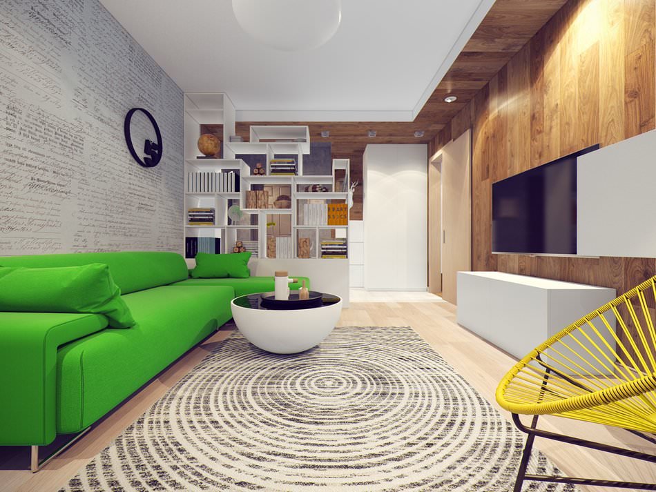 Living room in a two-room apartment