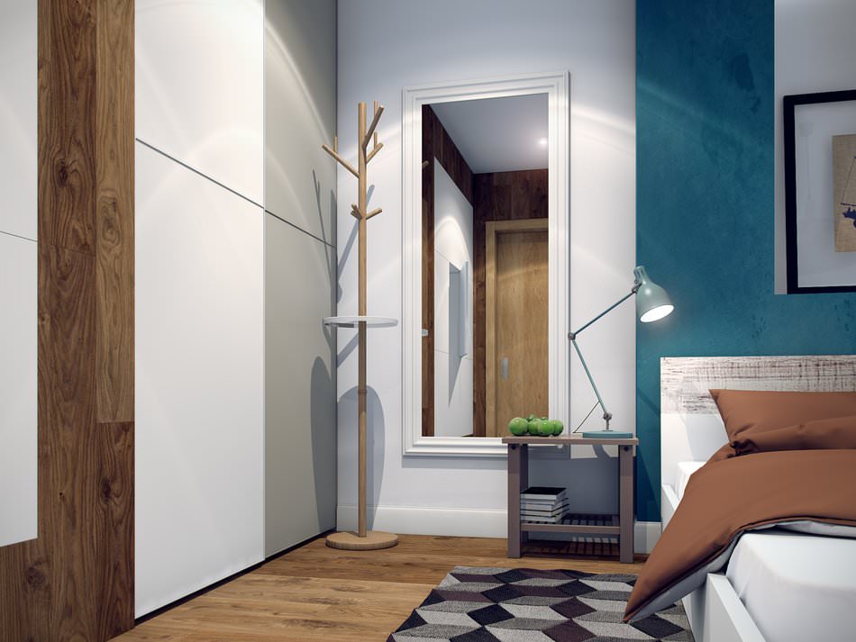 bedroom in a two-room apartment