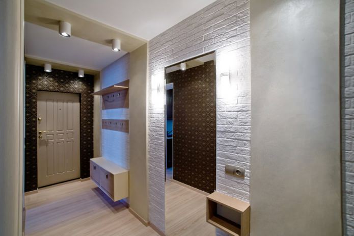 light door and combined wallpaper